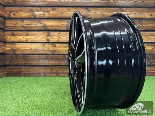 Ratlankis R18x7.5  5X114.3  ET  48  67.1  M502  (FR560)  Black Polished (MB)  For MAZDA  (P1)