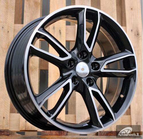 Ratlankis R18x7.5  5X114.3  ET  48  67.1  M502  (FR560)  Black Polished (MB)  For MAZDA  (P1)