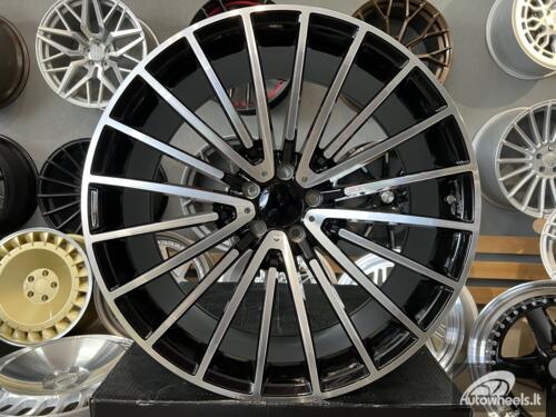 Ratlankis R22x10  5X112  ET  46  66.6  MR532  (HE5046)  Black Polished (MB)  For MER  (P1)