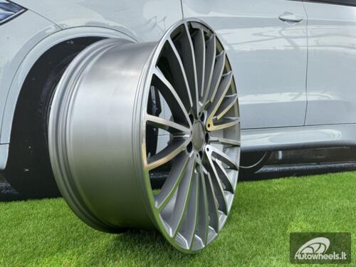 Ratlankis R22x9  5X112  ET  32  66.6  MR532  (IN0235)  Grey Polished (MG)  For MER  (K7)  (Rear+Front )