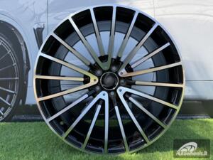 Ratlankis R20x9.5  5X112  ET  38  66.6  MR532  (IN0235)  Black Polished (MB)  For MER  (P2)  (Rear+Front)