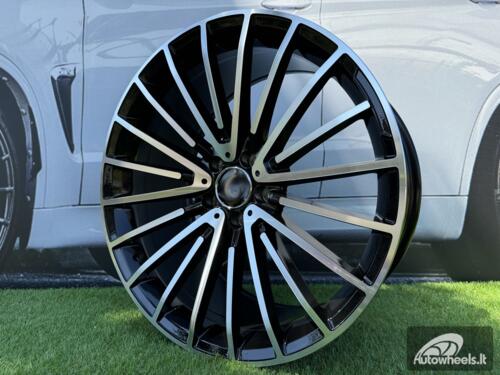 Ratlankis R19x9.5  5X112  ET  38  66.6  MR532  (IN0235)  Black Polished (MB)  For MER  (K7)  (Rear+Front)