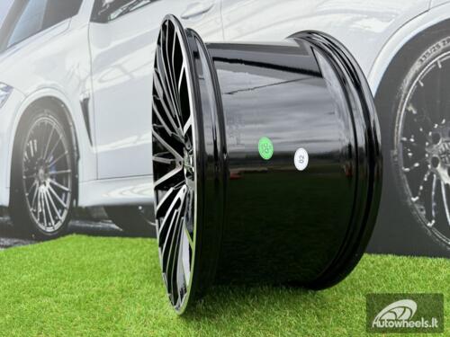 Ratlankis R19x8.5  5X112  ET  38  66.6  MR532  (IN0235)  Black Polished (MB)  For MER  (Z5)  (Rear+Front)