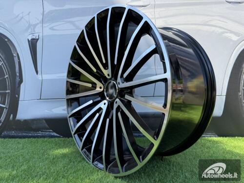 Ratlankis R20x8.5  5X112  ET  38  66.6  MR532  (IN0235)  Black Polished (MB)  For MER  (P2)  (Rear+Front)