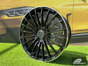 Ratlankis R20x8.5  5X112  ET  38  66.6  MR532  (BY1779)  Black+Polished Lip (BLPL)  For MER  (P)  (Rear+Front)