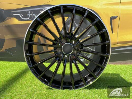 Ratlankis R20x8.5  5X112  ET  38  66.6  MR532  (BY1779)  Black+Polished Lip (BLPL)  For MER  (P+Z4)  (Rear+Front)