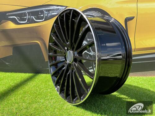 Ratlankis R20x8.5  5X112  ET  38  66.6  MR532  (BY1779)  Black+Polished Lip (BLPL)  For MER  (P+Z4)  (Rear+Front)