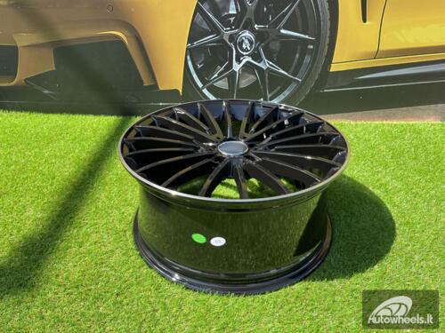 Ratlankis R20x8.5  5X112  ET  38  66.6  MR532  (BY1779)  Black+Polished Lip (BLPL)  For MER  (P+Z4)  (Rear+Front)