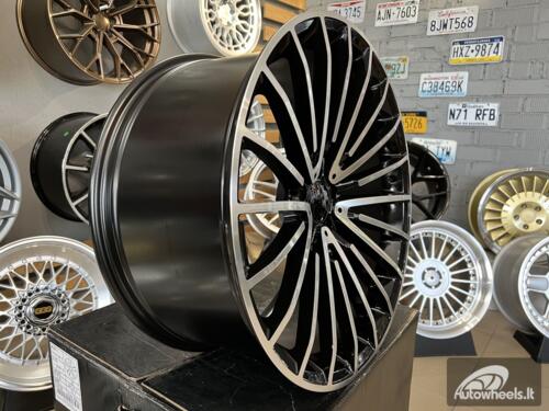 Ratlankis R21x9  5X112  ET  30  66.6  MR532  (BY1779)  Black Polished (MB)  For MER  (P)  (Rear+Front)