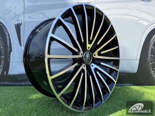 Ratlankis R21x10  5X112  ET  40  66.6  MR532  (BY1779)  Black Polished (MB)  For MER  (Z1)  (Rear+Front)