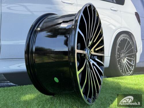 Ratlankis R21x10  5X112  ET  40  66.6  MR532  (BY1779)  Black Polished (MB)  For MER  (Z1)  (Rear+Front)