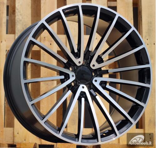 Ratlankis R21x10  5X112  ET  40  66.6  MR532  (BY1779)  Black Polished (MB)  For MER  (Z4)  (Rear+Front)