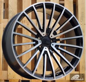 Ratlankis R21x10  5X112  ET  40  66.6  MR532  (BY1779)  Black Polished (MB)  For MER  (Z4)  (Rear+Front)