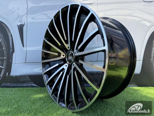 Ratlankis R20x9.5  5X112  ET  38  66.6  MR532  (BY1779)  Black Polished (MB)  For MER  (P+Z2)  (Rear+Front)