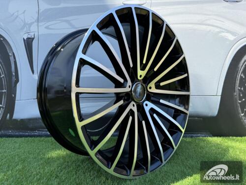 Ratlankis R20x9.5  5X112  ET  38  66.6  MR532  (BY1779)  Black Polished (MB)  For MER  (P+Z2)  (Rear+Front)