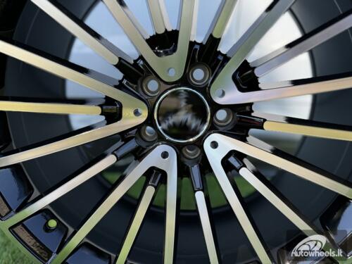 Ratlankis R20x9.5  5X112  ET  38  66.6  MR532  (BY1779)  Black Polished (MB)  For MER  (P+Z2)  (Rear+Front)