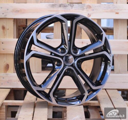 Ratlankis R18x7.5  5X105  ET  44  56.6  OP523  (FR680)  Black Polished (MB)  OPEL  (P1)