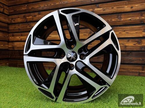 Ratlankis R17x7.5  5X108  ET  44  65.1  PG534  (BK5516)  Black Polished (MB)  For PEUG  (K2)