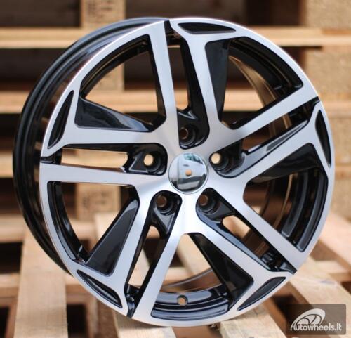 Ratlankis R16x7  5X108  ET  35  65.1  PG534  (BK5516)  Black Polished (MB)  For PEUG  (P)