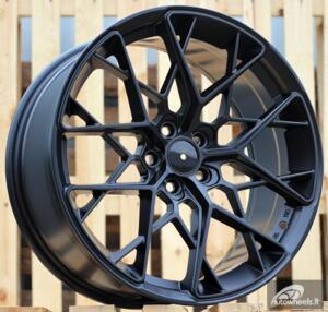 Ratlankis R18x8  5X112  ET  40  66.6  Q1131  (B5929)  Black Half Matt (BLHM)  For RACIN  (K2+Z7)  (Style HRE)