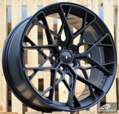 Ratlankis R17x7.5  5X100  ET  35  57.1  Q1131  (BK5929)  Black Half Matt (BLHM)  For RACIN  (D3)  (Style HRE)