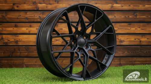Ratlankis R17x7.5  5X100  ET  35  57.1  Q1131  (BK5929)  Black Half Matt (BLHM)  For RACIN  (L3)  (Style HRE)