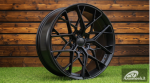 Ratlankis R17x7.5  5X100  ET  35  57.1  Q1131  (BK5929)  Black Half Matt (BLHM)  For RACIN  (L3)  (Style HRE)