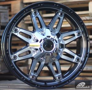 Ratlankis R17x8  12X135/139  ET  0  110.1  QC801  Black Polished (MB)  For 4X4  (R)  ()