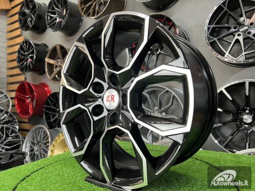 Ratlankis R16x6.5  5X100  ET  40  57.1  SK516  (BK5278)  Black Polished (MB)  For SKODA  (D5)
