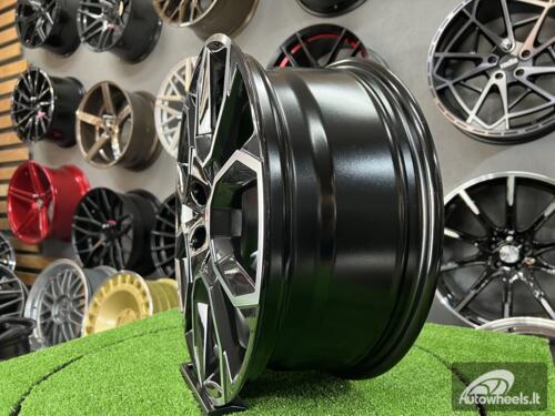 Ratlankis R16x6.5  5X100  ET  40  57.1  SK516  (BK5278)  Black Polished (MB)  For SKODA  (D5)