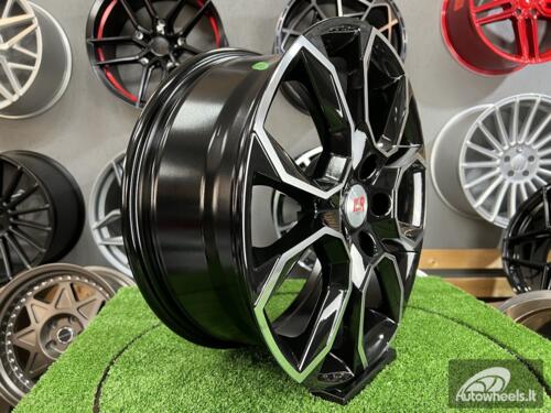 Ratlankis R17x7  5X112  ET  45  57.1  SK516  (BK5278)  Black Polished (MB)  For SKODA  (D5+K2+R)
