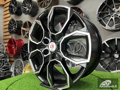 Ratlankis R17x7  5X112  ET  45  57.1  SK516  (BK5278)  Black Polished (MB)  For SKODA  (D5+K2+R)