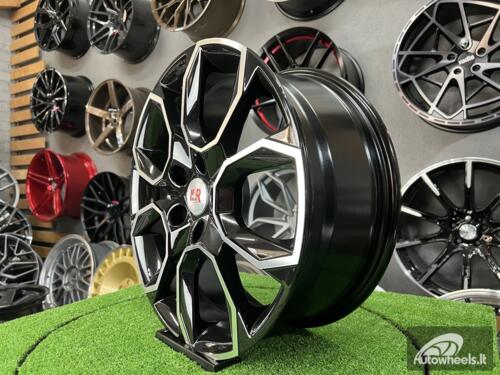 Ratlankis R17x7  5X112  ET  45  57.1  SK516  (BK5278)  Black Polished (MB)  For SKODA  (D5+K2+R)