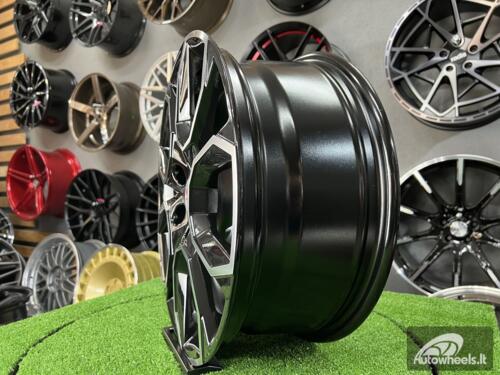 Ratlankis R17x7  5X112  ET  45  57.1  SK516  (BK5278)  Black Polished (MB)  For SKODA  (D5+K2+R)