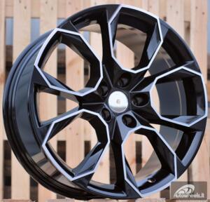 Ratlankis R19x8.5  5X112  ET  40  57.1  SK516  (BYD1310)  Black Polished (MB)  For SKODA  (Z1)