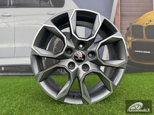 Ratlankis R16x6.5  5X112  ET  46  57.1  SK516  (BK5278)  Grey Polished (MG)  For SKODA  (D5)