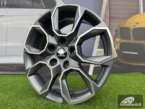 Ratlankis R16x6.5  5X112  ET  46  57.1  SK516  (BK5278)  Grey Polished (MG)  For SKODA  (D5)
