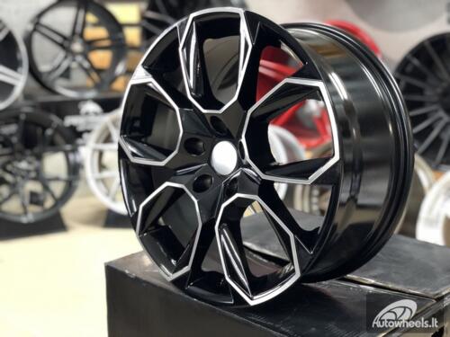 Ratlankis R18x8  5X112  ET  45  57.1  SK516  (IN5474)  Black Polished (MB)  For SKODA  (K7)