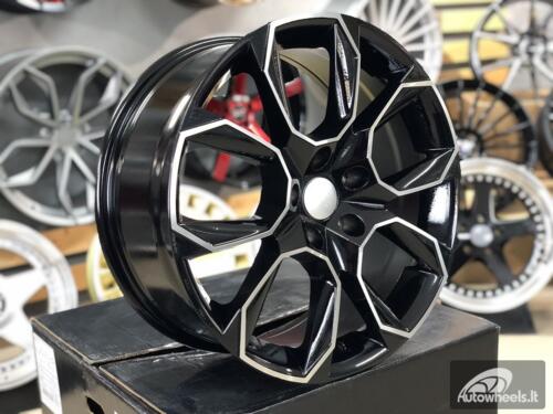 Ratlankis R18x8  5X112  ET  45  57.1  SK516  (IN5474)  Black Polished (MB)  For SKODA  (K7)