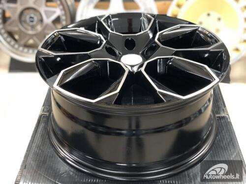 Ratlankis R18x8  5X112  ET  45  57.1  SK516  (IN5474)  Black Polished (MB)  For SKODA  (K7)