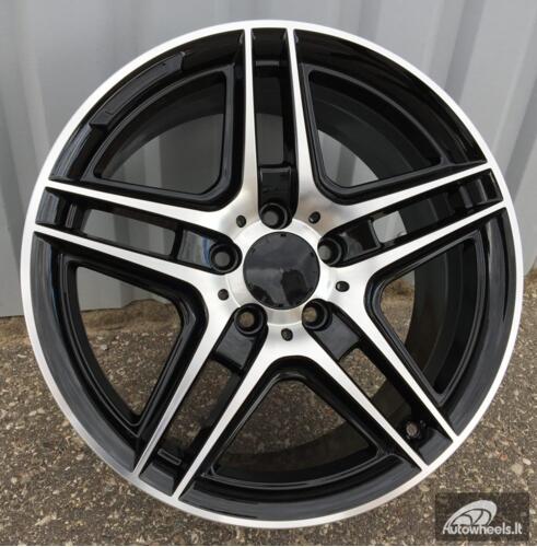 Ratlankis R17x7.5  5X112  ET  45  66.6  SSA02  Black Polished (MB)  For MER  (Z3)