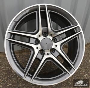 Ratlankis R17x7.5  5X112  ET  45  66.6  SSA02  Grey Polished (MG)  For MER  (Z2)  ()