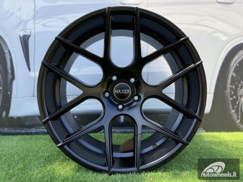 Ratlankis R18x8  5X120  ET  35  72.6  SSA03  (HX022)  Black Half Matt (BLHM)  For HAXER  (P1+Z1)  (Rear+Front)