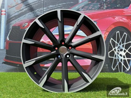 Ratlankis R20x9  5X108  ET  38  67.1  V516  (FE135)  Black Polished Half Matt (MBHM)  For VOLVO  (P1)