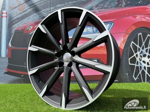 Ratlankis R20x9  5X108  ET  38  67.1  V516  (FE135)  Black Polished Half Matt (MBHM)  For VOLVO  (P1)
