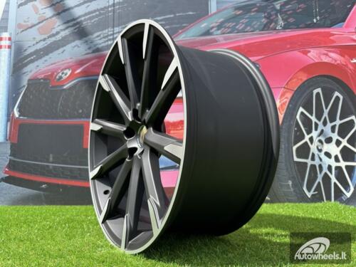 Ratlankis R20x9  5X108  ET  38  67.1  V516  (FE135)  Black Polished Half Matt (MBHM)  For VOLVO  (P1)