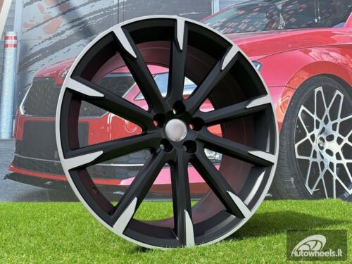 Ratlankis R20x9  5X108  ET  38  67.1  V516  (FE135)  Black Polished Half Matt (MBHM)  For VOLVO  (P1)