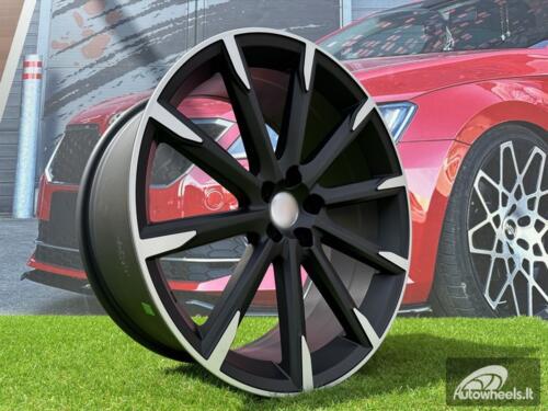 Ratlankis R20x9  5X108  ET  38  67.1  V516  (FE135)  Black Polished Half Matt (MBHM)  For VOLVO  (P1)