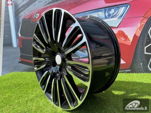 Ratlankis R22x9.5  5X120  ET  49  72.6  XE136  (BYD1292)  Black Polished (MB)  For LAND  (Z4)