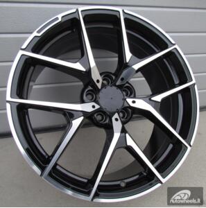 Ratlankis R17x8  5X112  ET  40  66.6  XE137  Black Polished (MB)  For MER  (P2)